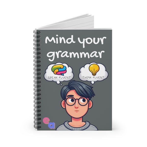 Mind Your Grammar Spiral Notebook - Ruled Line
